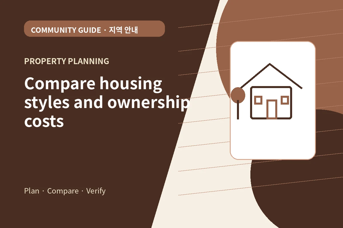 Illustrated housing comparison for Harper’s Choice homes